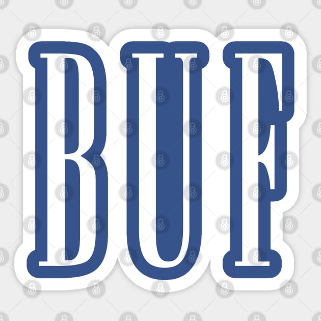 BUF Buffalo Gap Style Sticker by Carl Cordes